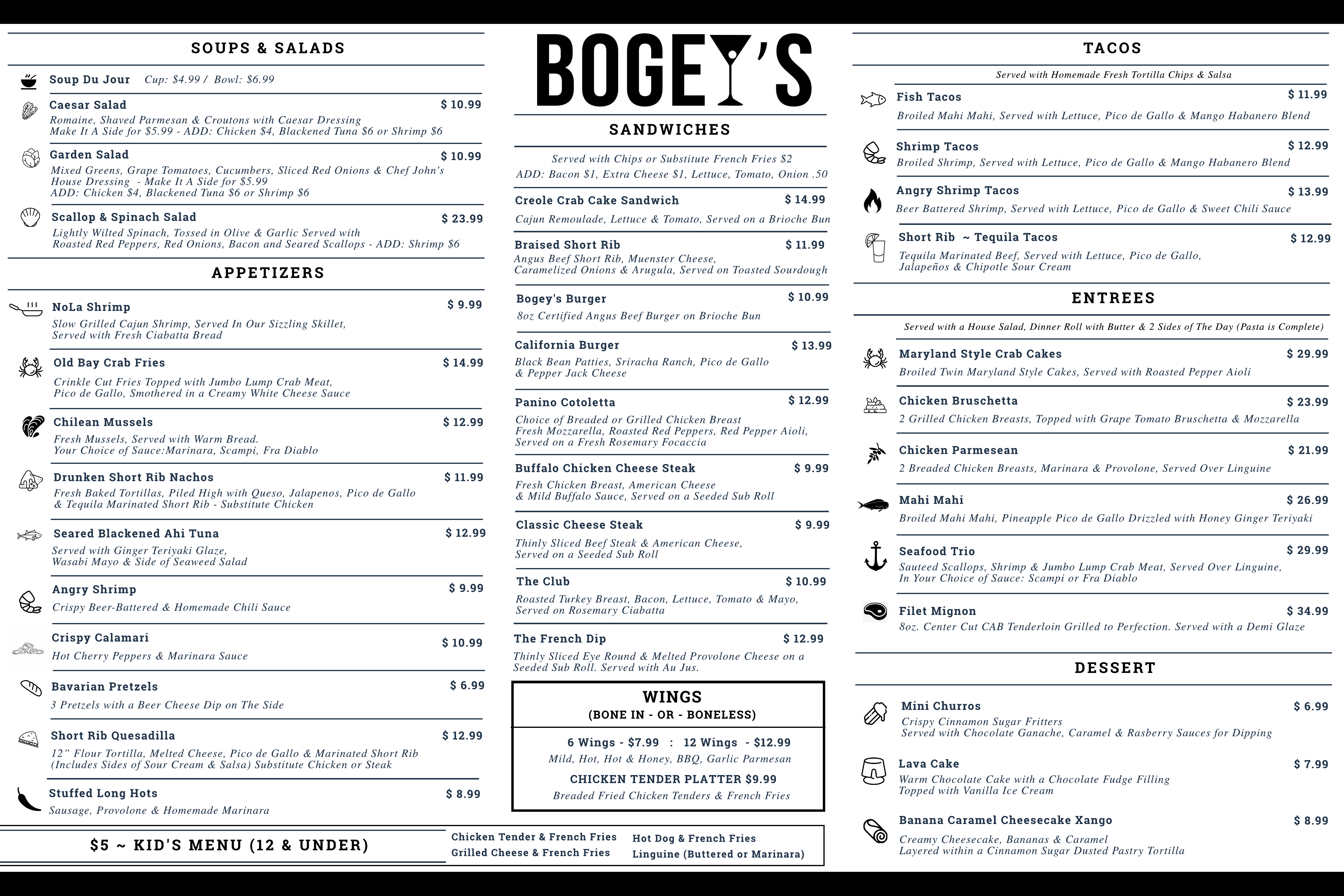bogeys italian restaurant